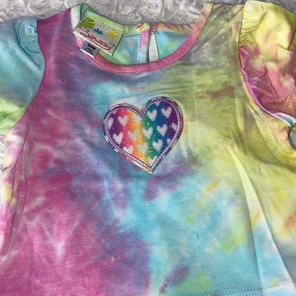 Samara infant girls to peace summer tie-dye outfit size 6/9 months new with tags - Picture 4 of 4